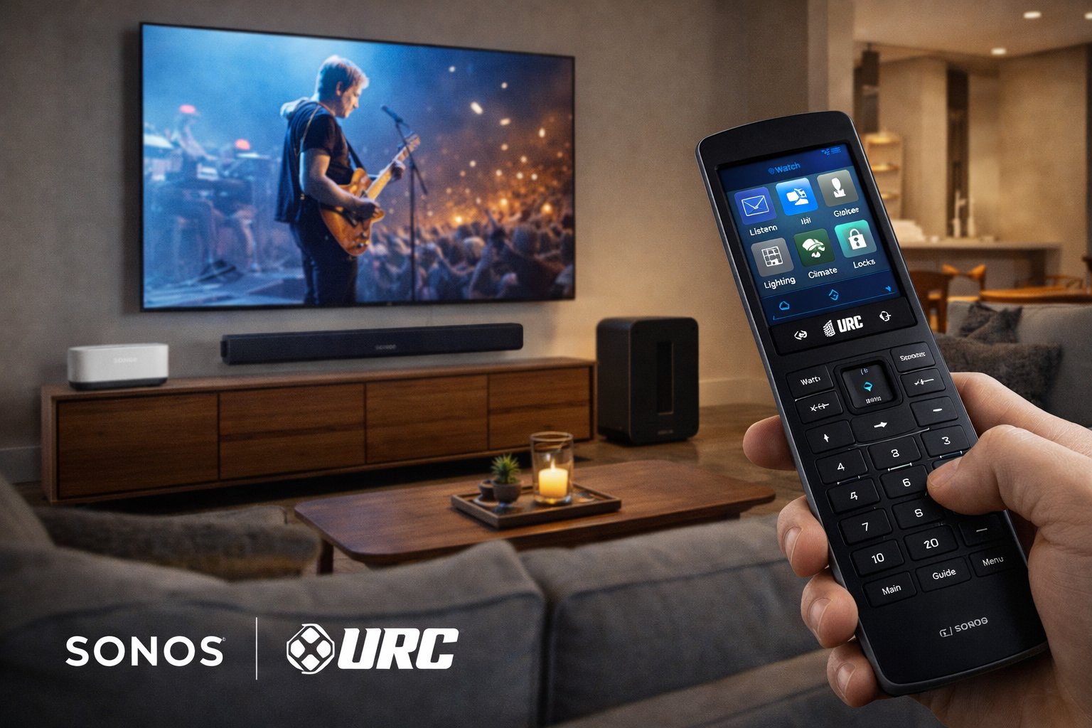 Audio y Video – sistema Sonos y control URC